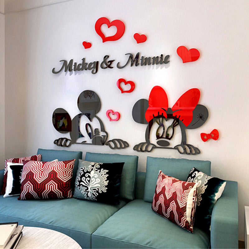 4D BABY ROOM WALL ART | MICKEY AND MINNIE ART | 3D MICKY WALL ART | MICKEY MOUSE