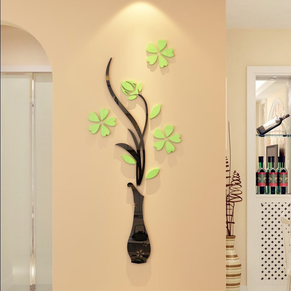 3D WALL FLOWER POT | 3D WALL ART NEW DESIGNS | 3D ACRYLIC WALL POT FLOWER | NEW DESIGN 2025