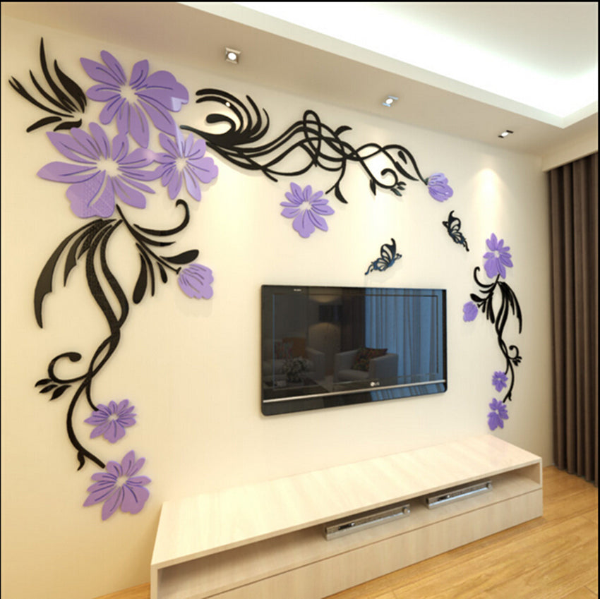 BLACK AND BLUE ACRYLIC LED WALL ART | ACRYLIC NRE DESIGNS 2025 | 4D ACRYLIC WALL LOUNGE ART