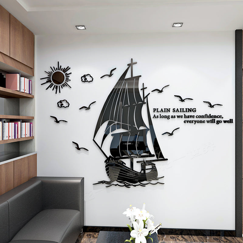3D ACRYLIC SHIP WALL ART | 3D SHIP WALL ART | 3D ACRYLIC WALL DECOR