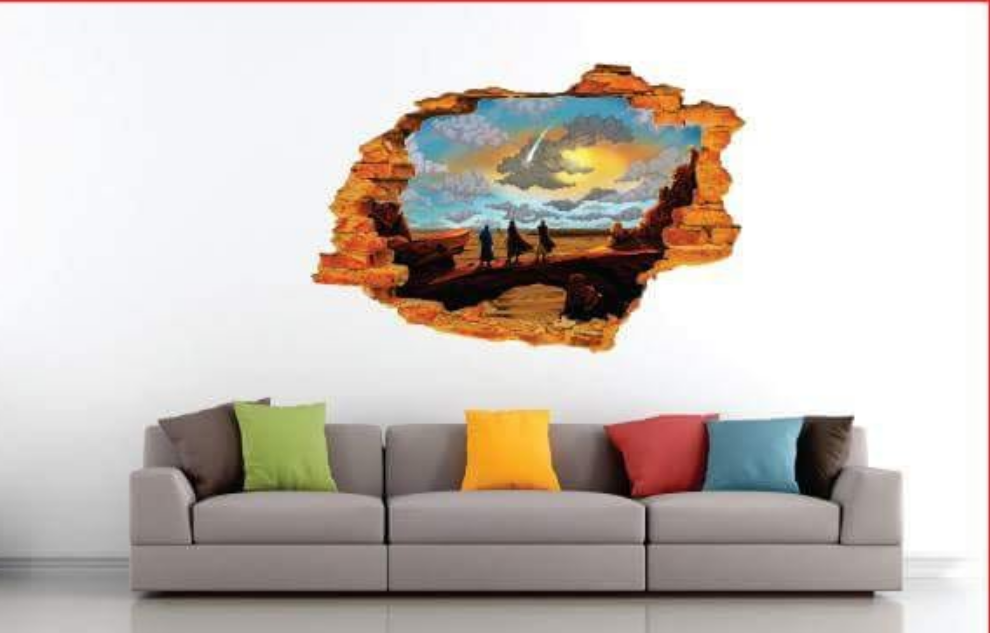 3d Vinyl wall sticker | 3D vinyl wall window | 3D vinyl Wall