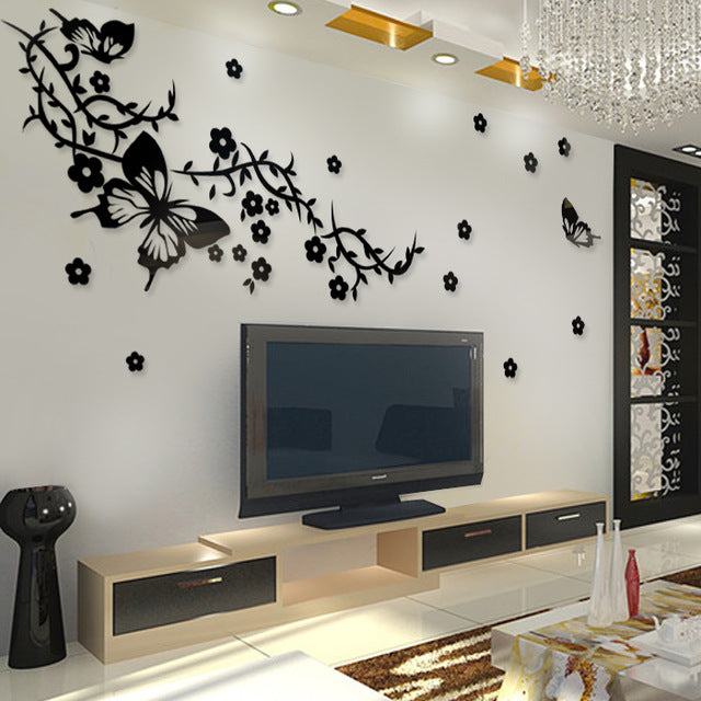3D ACRYLIC LED WALL ART | 3D BUTTERFLY LED WALL DESIGN | BLACK BUTTERFLY DESIGN NEW TREND