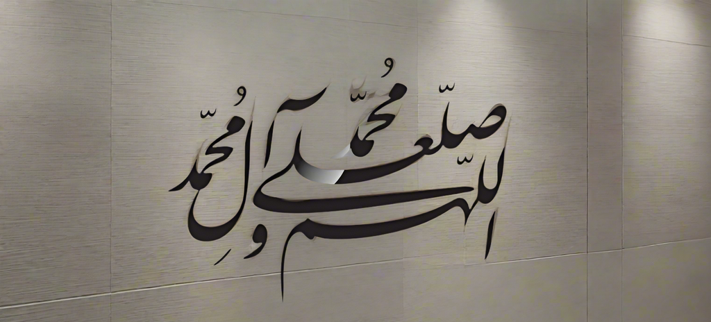 ALA Huma Sall e Ala Islamic Ayat | 3D Islamic Wall Art | 3D ACRYLIC WALL ISLAMIC DESIGN