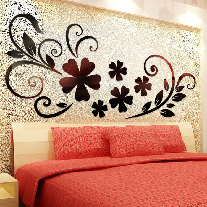 3D ACRYLIC WALL ART | 3D BLACK FLORAL WALL DESIGN | NEW ACRYLIC WALL DESIGN 2025