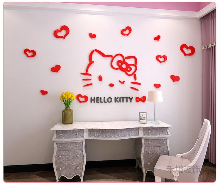Hello Kitty 3d wall decor | 3d acrylic wall art |Baby room decor