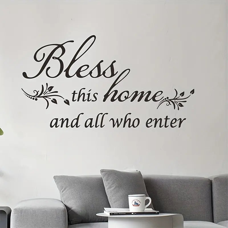 Bless this home and all who enter| 3d Acrylic wall calligraphy | A new calligraphy to decorate your home