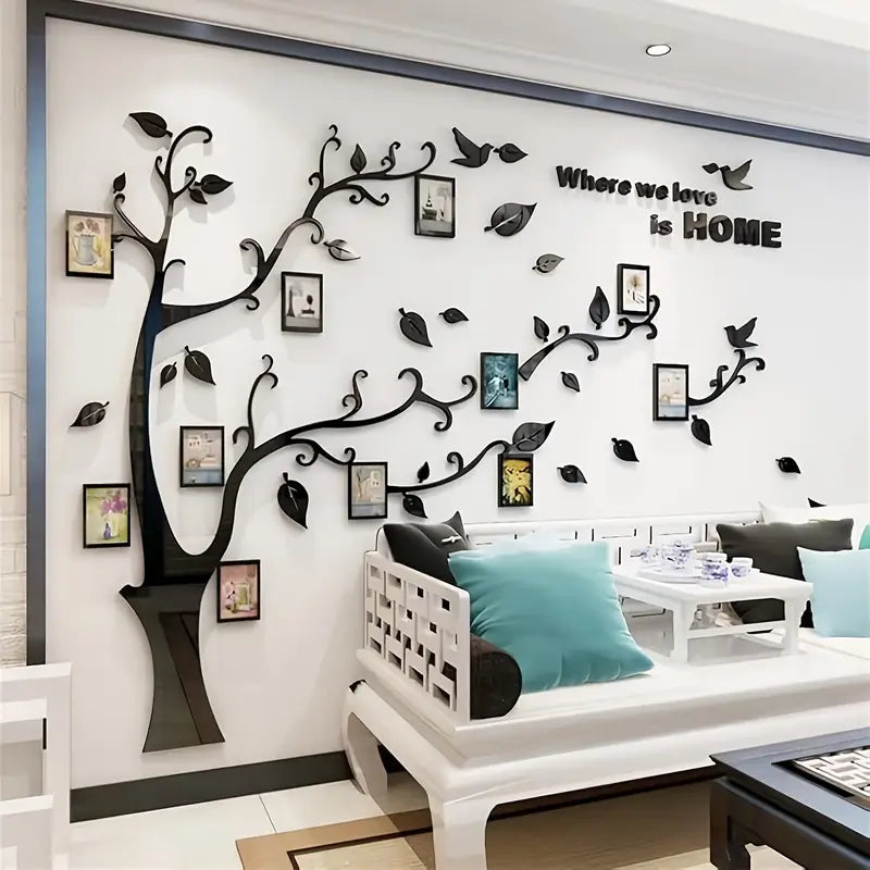 3D ACRYLIC WALL FRAMES TREE | 3D FRAMES TREE FOR BIG WALL | FRAMES WALL DESIGN
