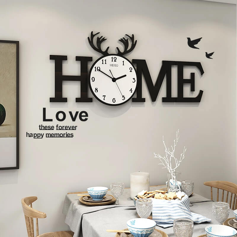 Home Acrylic 3d Wall Clock | 3D wall clock