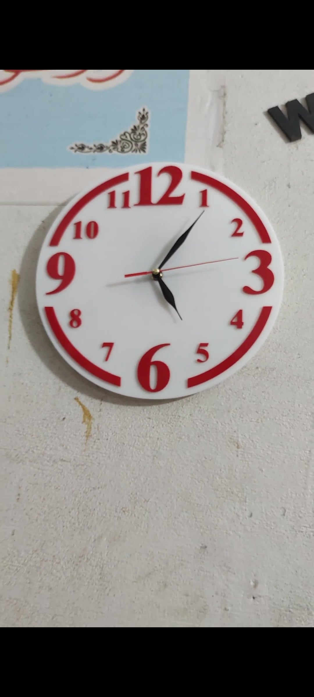 3d wall clock design