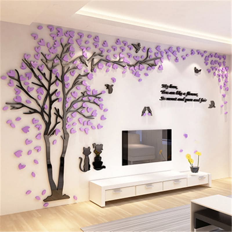 3D ACRYLIC WALL TREE | 3D WALL TREE | LED WALL TREE DECOR | LED DECOR