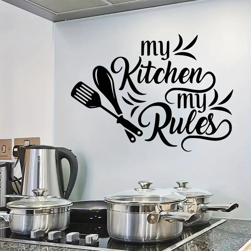 My kitchen my rules | Design For Home Kitchen | 3D Acrylic wall kit hen design