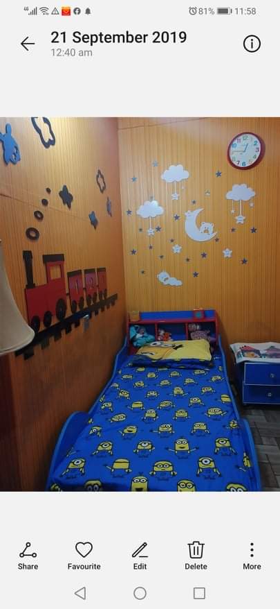 3d baby room wall art | 3d moon star acrylic art