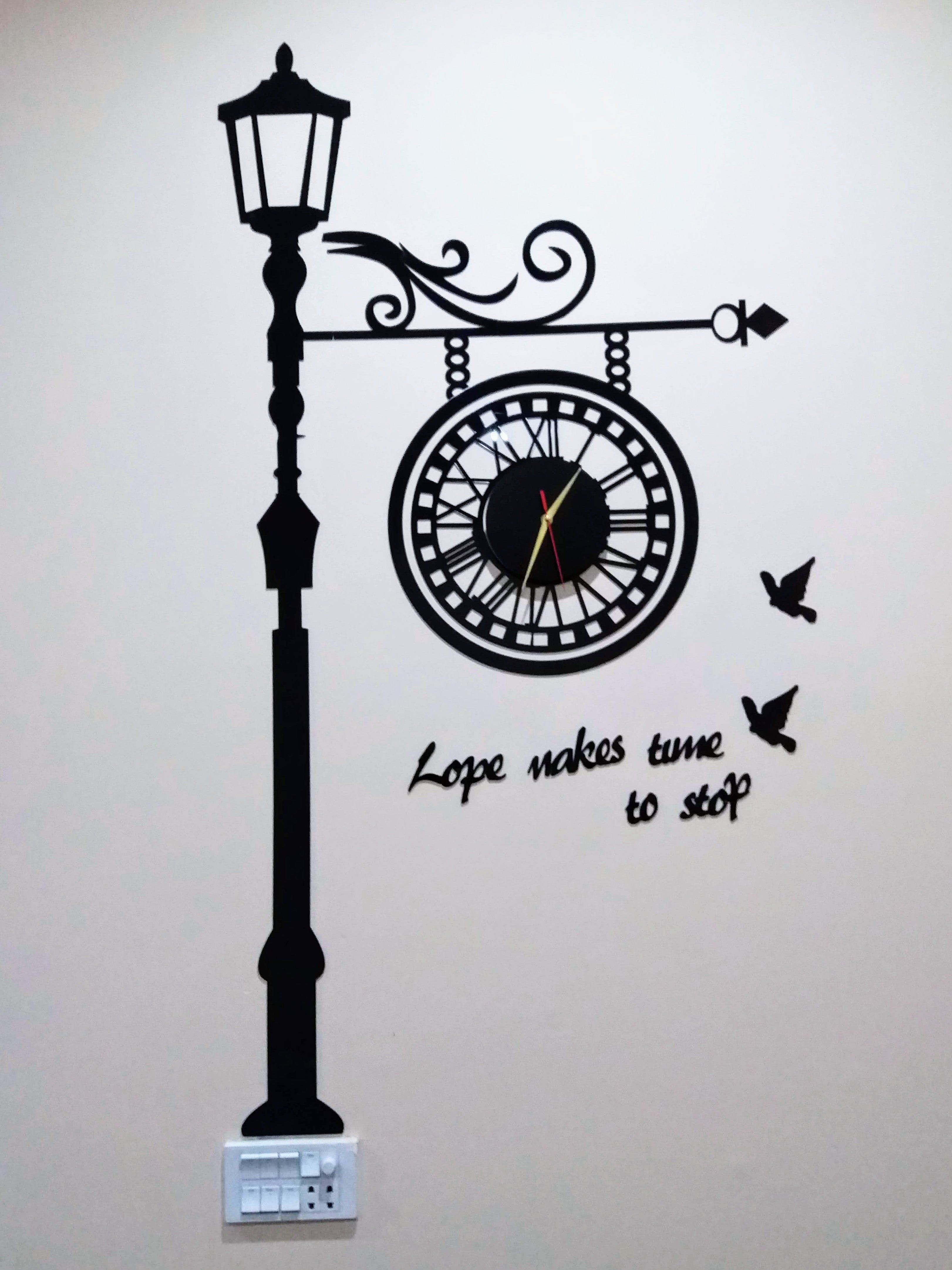 3d lamp clock 3d wall clock 2025