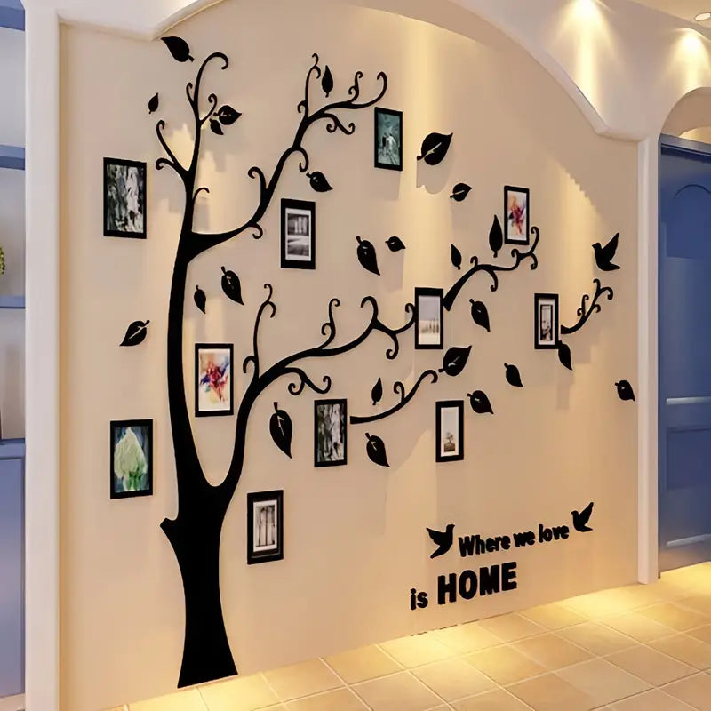 3D ACRYLIC WALL FRAMES TREE | 3D FRAMES TREE FOR BIG WALL | FRAMES WALL DESIGN