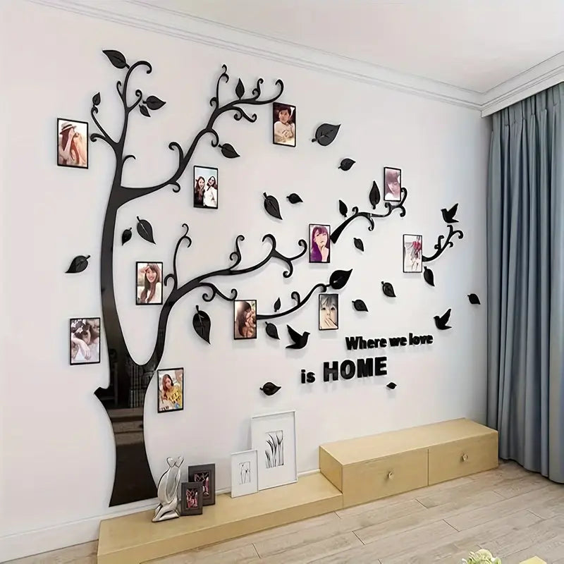 3D ACRYLIC WALL FRAMES TREE | 3D FRAMES TREE FOR BIG WALL | FRAMES WALL DESIGN