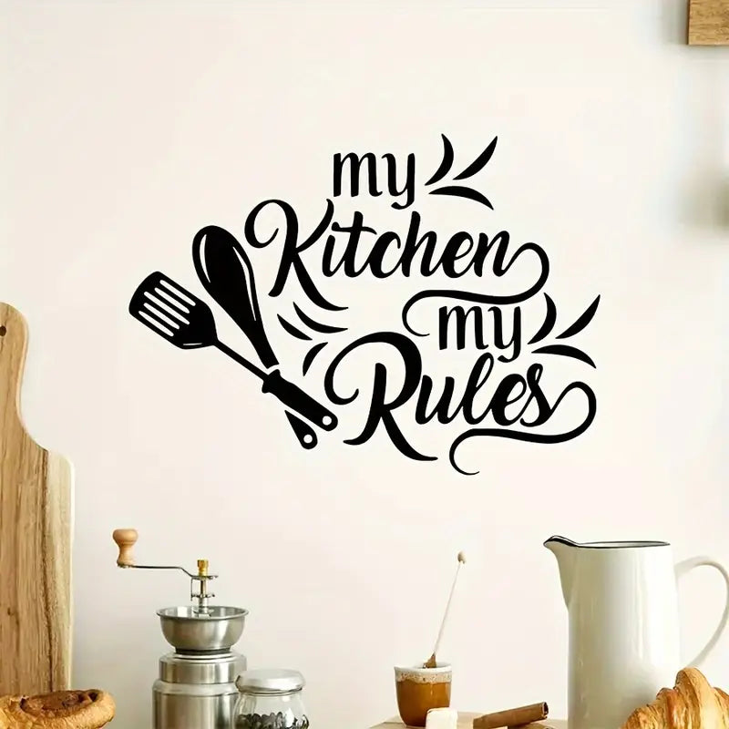 My kitchen my rules | Design For Home Kitchen | 3D Acrylic wall kit hen design