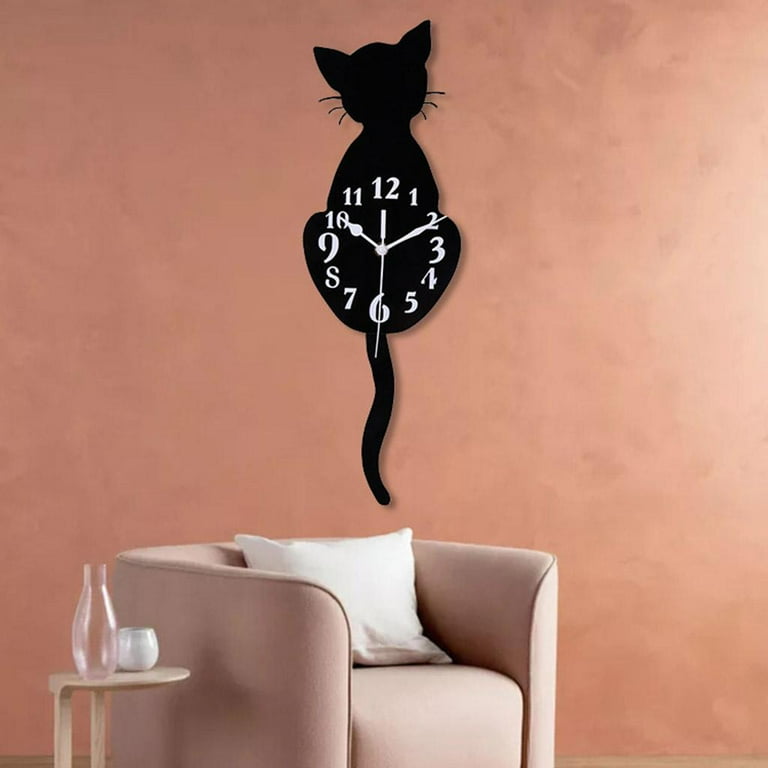 3D Acrylic wall clock | Cat Wall Clock | Acrylic Wall Clock