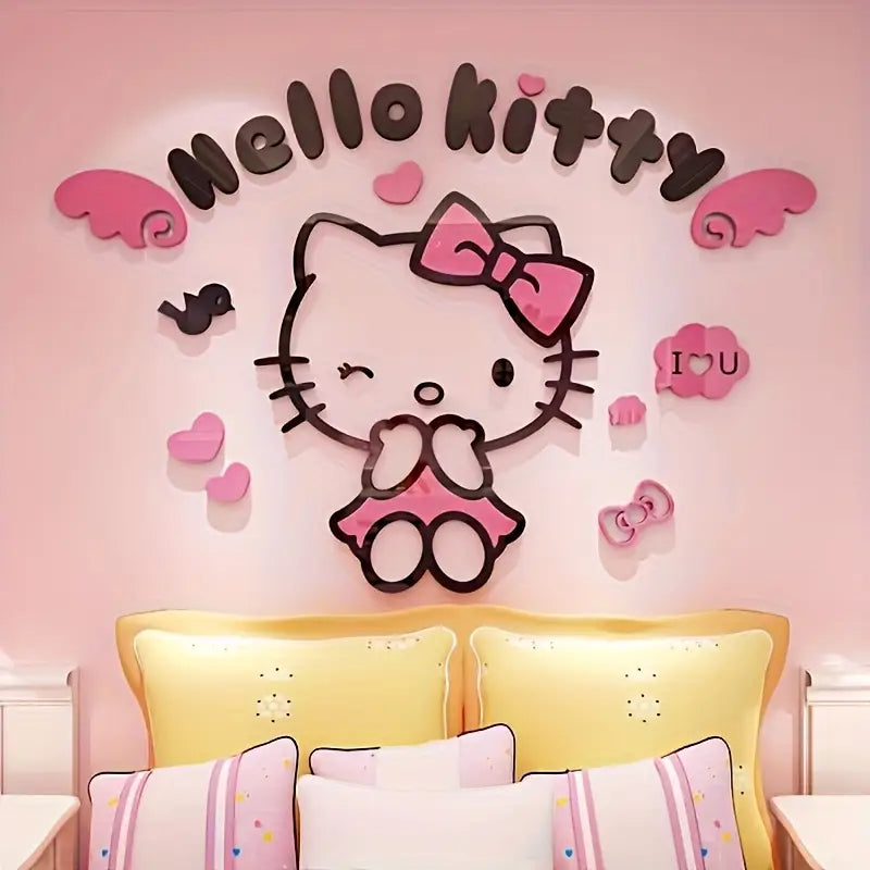 HELLO KITTY 3D WALL DECOR | 3D ACRYLIC WALL DECOR FOR BABY ROOM