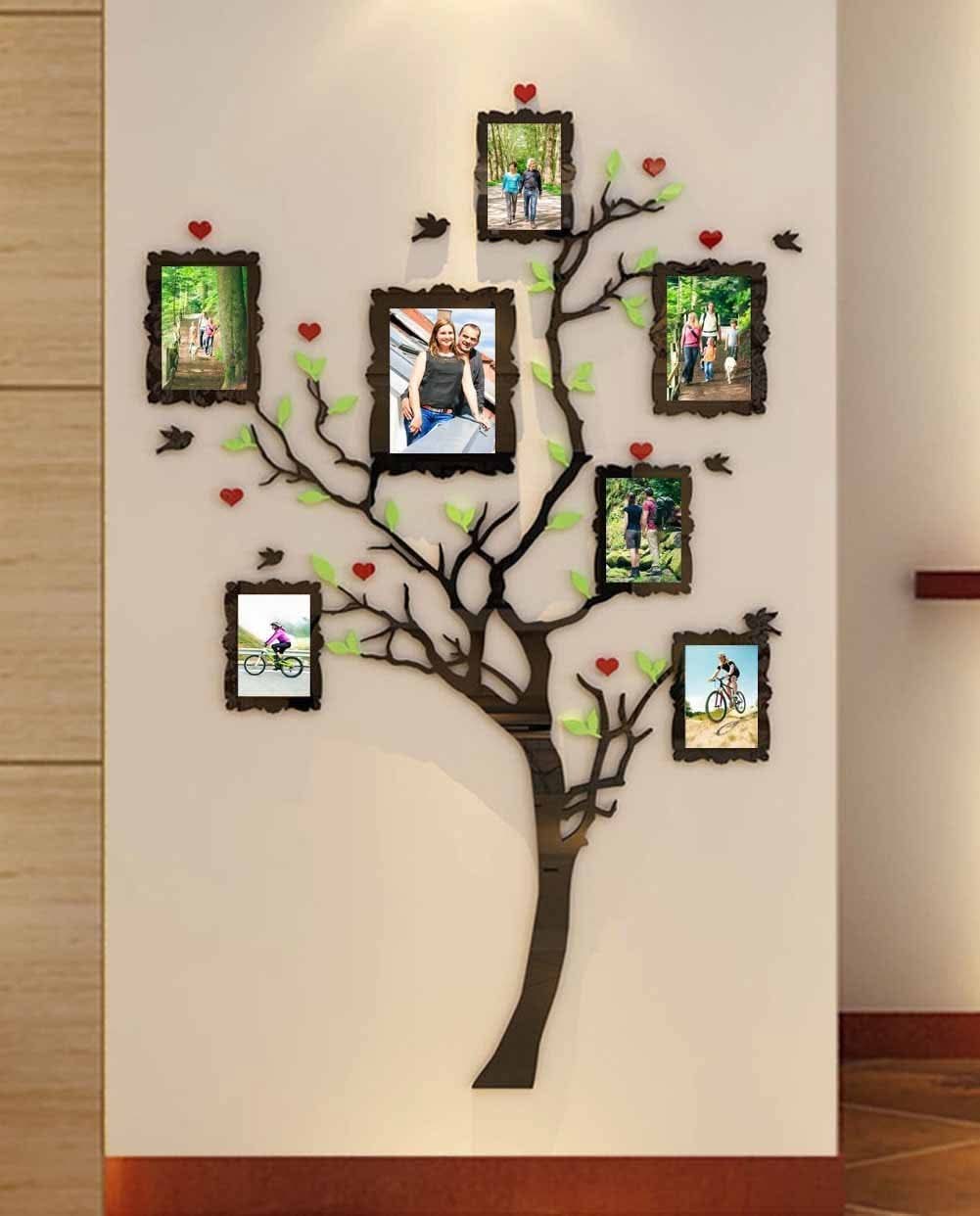 3D ACRYLIC WALL FRAMES TREE | 3D ACRYLIC TREE WITH PHOTO FRAMES