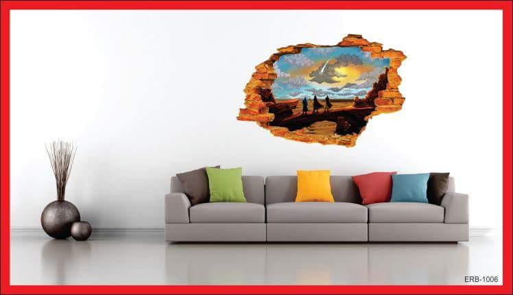 3d Vinyl wall sticker | 3D vinyl wall window | 3D vinyl Wall